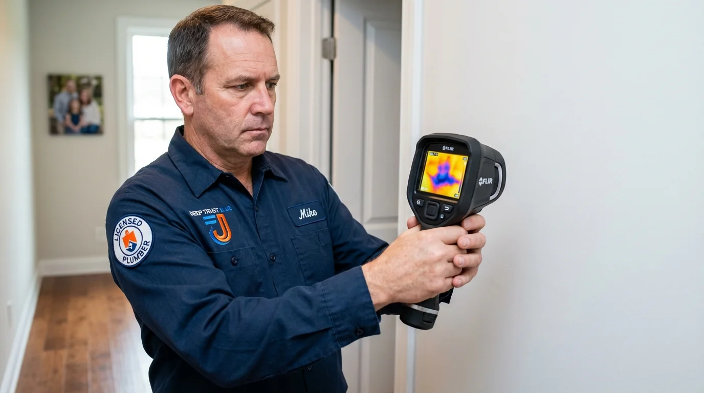 Thermal imaging leak detection by Johns Plumbing LLC in Cressona